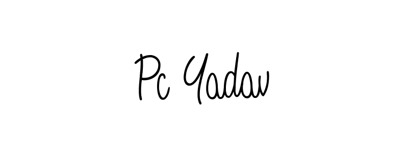 Angelique-Rose-font-FFP is a professional signature style that is perfect for those who want to add a touch of class to their signature. It is also a great choice for those who want to make their signature more unique. Get Pc Yadav name to fancy signature for free. Pc Yadav signature style 5 images and pictures png