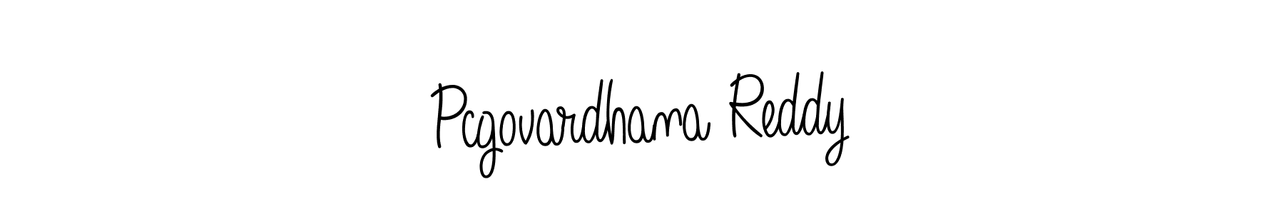 Design your own signature with our free online signature maker. With this signature software, you can create a handwritten (Angelique-Rose-font-FFP) signature for name Pcgovardhana Reddy. Pcgovardhana Reddy signature style 5 images and pictures png