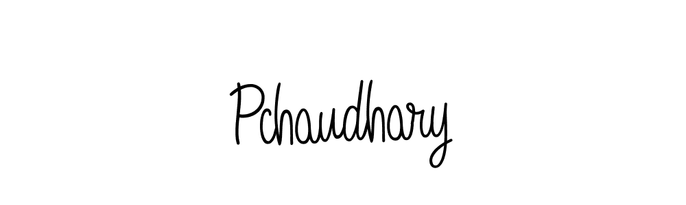You should practise on your own different ways (Angelique-Rose-font-FFP) to write your name (Pchaudhary) in signature. don't let someone else do it for you. Pchaudhary signature style 5 images and pictures png
