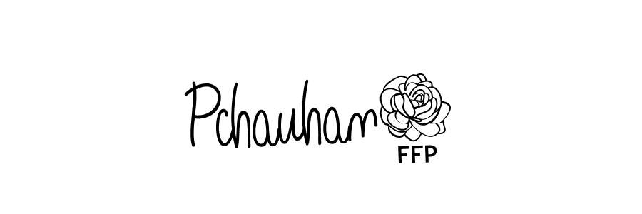 Use a signature maker to create a handwritten signature online. With this signature software, you can design (Angelique-Rose-font-FFP) your own signature for name Pchauhan7. Pchauhan7 signature style 5 images and pictures png
