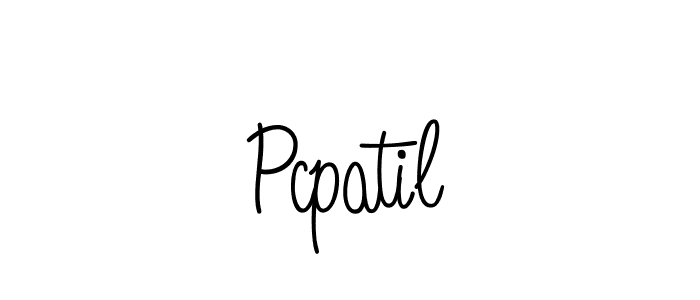 Best and Professional Signature Style for Pcpatil. Angelique-Rose-font-FFP Best Signature Style Collection. Pcpatil signature style 5 images and pictures png