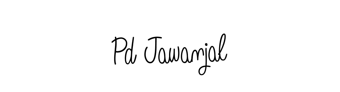 The best way (Angelique-Rose-font-FFP) to make a short signature is to pick only two or three words in your name. The name Pd Jawanjal include a total of six letters. For converting this name. Pd Jawanjal signature style 5 images and pictures png