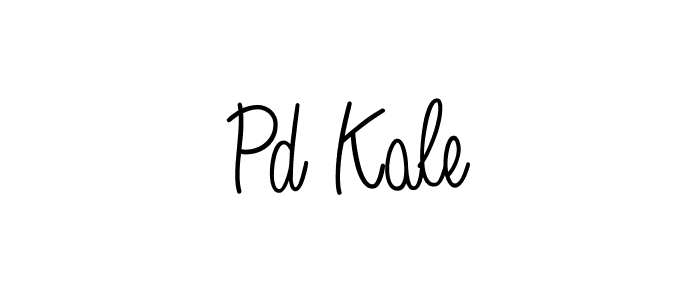 Use a signature maker to create a handwritten signature online. With this signature software, you can design (Angelique-Rose-font-FFP) your own signature for name Pd Kale. Pd Kale signature style 5 images and pictures png