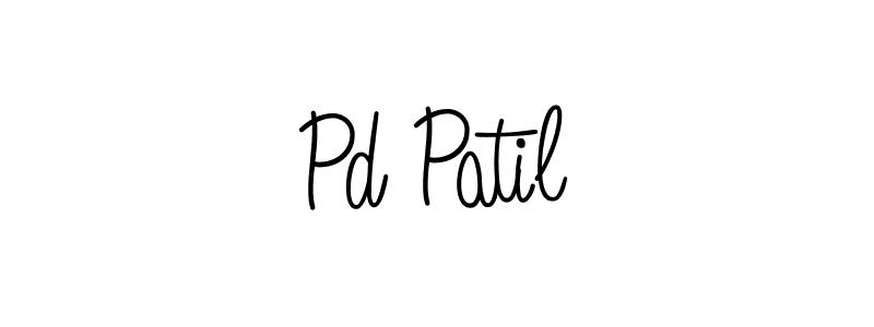 Create a beautiful signature design for name Pd Patil. With this signature (Angelique-Rose-font-FFP) fonts, you can make a handwritten signature for free. Pd Patil signature style 5 images and pictures png