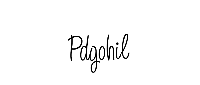 How to make Pdgohil name signature. Use Angelique-Rose-font-FFP style for creating short signs online. This is the latest handwritten sign. Pdgohil signature style 5 images and pictures png