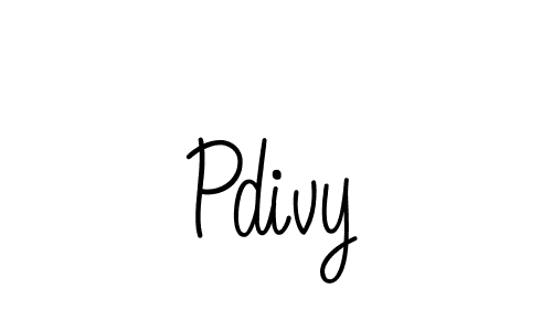 Design your own signature with our free online signature maker. With this signature software, you can create a handwritten (Angelique-Rose-font-FFP) signature for name Pdivy. Pdivy signature style 5 images and pictures png