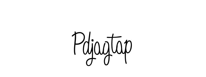 Use a signature maker to create a handwritten signature online. With this signature software, you can design (Angelique-Rose-font-FFP) your own signature for name Pdjagtap. Pdjagtap signature style 5 images and pictures png