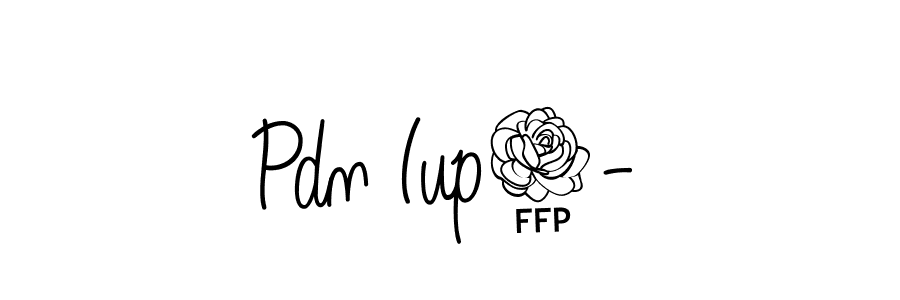 The best way (Angelique-Rose-font-FFP) to make a short signature is to pick only two or three words in your name. The name Pdn Iup2- include a total of six letters. For converting this name. Pdn Iup2- signature style 5 images and pictures png
