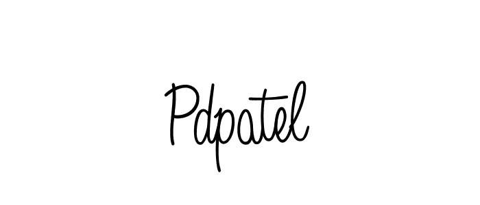 Use a signature maker to create a handwritten signature online. With this signature software, you can design (Angelique-Rose-font-FFP) your own signature for name Pdpatel. Pdpatel signature style 5 images and pictures png