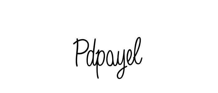 How to make Pdpayel name signature. Use Angelique-Rose-font-FFP style for creating short signs online. This is the latest handwritten sign. Pdpayel signature style 5 images and pictures png