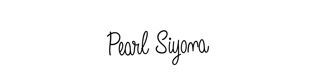 Use a signature maker to create a handwritten signature online. With this signature software, you can design (Angelique-Rose-font-FFP) your own signature for name Pearl Siyona. Pearl Siyona signature style 5 images and pictures png