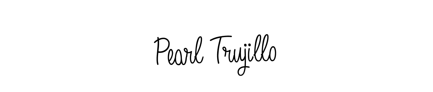 How to Draw Pearl Trujillo signature style? Angelique-Rose-font-FFP is a latest design signature styles for name Pearl Trujillo. Pearl Trujillo signature style 5 images and pictures png