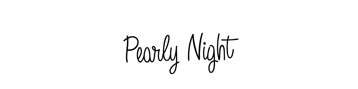 Make a beautiful signature design for name Pearly Night. With this signature (Angelique-Rose-font-FFP) style, you can create a handwritten signature for free. Pearly Night signature style 5 images and pictures png