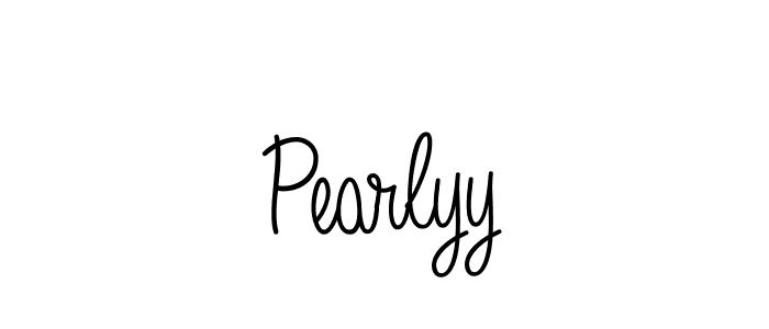 Design your own signature with our free online signature maker. With this signature software, you can create a handwritten (Angelique-Rose-font-FFP) signature for name Pearlyy. Pearlyy signature style 5 images and pictures png