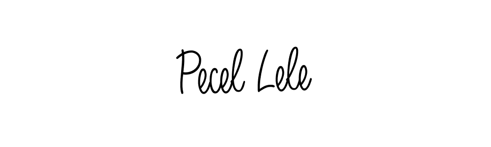 Use a signature maker to create a handwritten signature online. With this signature software, you can design (Angelique-Rose-font-FFP) your own signature for name Pecel Lele. Pecel Lele signature style 5 images and pictures png
