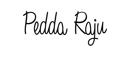Make a short Pedda Raju signature style. Manage your documents anywhere anytime using Angelique-Rose-font-FFP. Create and add eSignatures, submit forms, share and send files easily. Pedda Raju signature style 5 images and pictures png