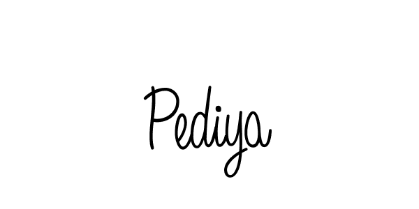 Create a beautiful signature design for name Pediya. With this signature (Angelique-Rose-font-FFP) fonts, you can make a handwritten signature for free. Pediya signature style 5 images and pictures png
