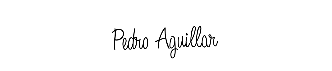 Create a beautiful signature design for name Pedro Aguillar. With this signature (Angelique-Rose-font-FFP) fonts, you can make a handwritten signature for free. Pedro Aguillar signature style 5 images and pictures png
