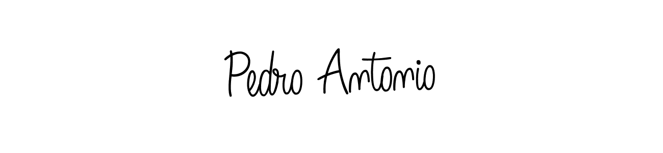 How to make Pedro Antonio name signature. Use Angelique-Rose-font-FFP style for creating short signs online. This is the latest handwritten sign. Pedro Antonio signature style 5 images and pictures png