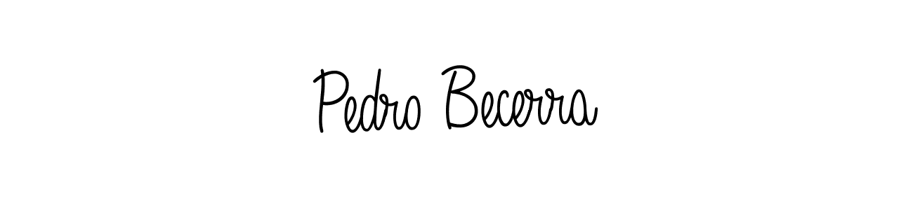 Design your own signature with our free online signature maker. With this signature software, you can create a handwritten (Angelique-Rose-font-FFP) signature for name Pedro Becerra. Pedro Becerra signature style 5 images and pictures png