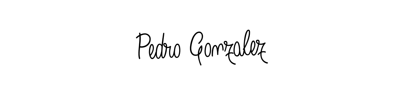 The best way (Angelique-Rose-font-FFP) to make a short signature is to pick only two or three words in your name. The name Pedro Gonzalez include a total of six letters. For converting this name. Pedro Gonzalez signature style 5 images and pictures png