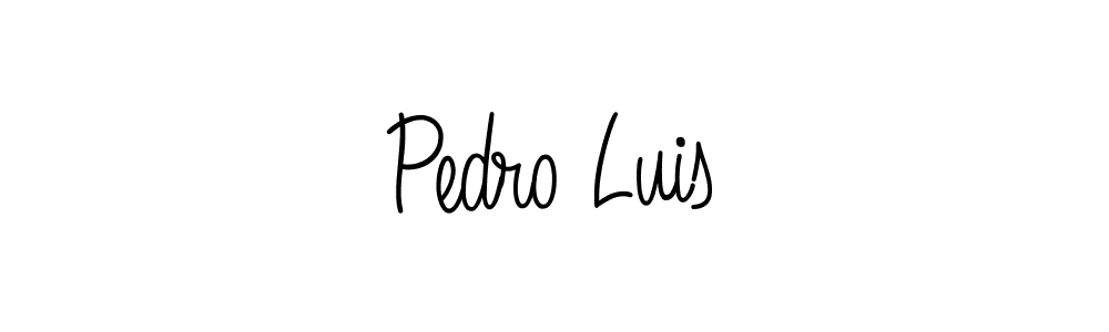 You should practise on your own different ways (Angelique-Rose-font-FFP) to write your name (Pedro Luis) in signature. don't let someone else do it for you. Pedro Luis signature style 5 images and pictures png
