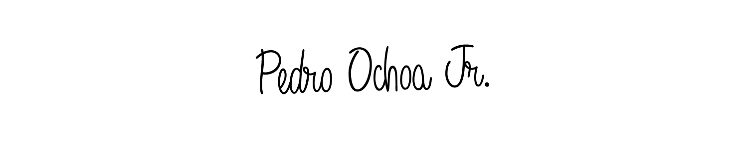 Make a beautiful signature design for name Pedro Ochoa Jr.. With this signature (Angelique-Rose-font-FFP) style, you can create a handwritten signature for free. Pedro Ochoa Jr. signature style 5 images and pictures png