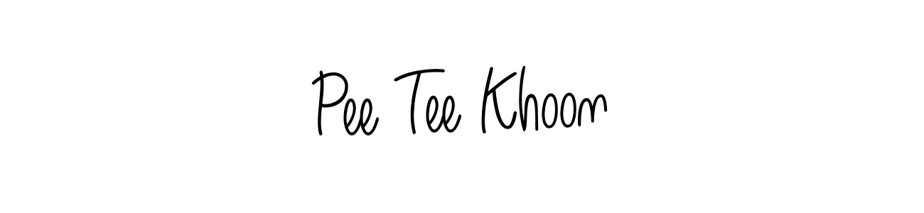 How to make Pee Tee Khoon signature? Angelique-Rose-font-FFP is a professional autograph style. Create handwritten signature for Pee Tee Khoon name. Pee Tee Khoon signature style 5 images and pictures png