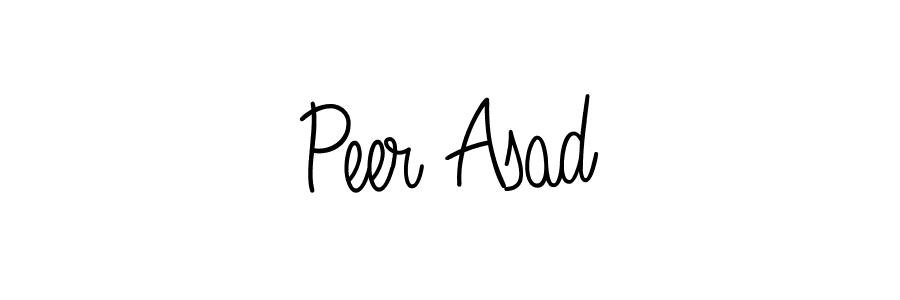 Peer Asad stylish signature style. Best Handwritten Sign (Angelique-Rose-font-FFP) for my name. Handwritten Signature Collection Ideas for my name Peer Asad. Peer Asad signature style 5 images and pictures png