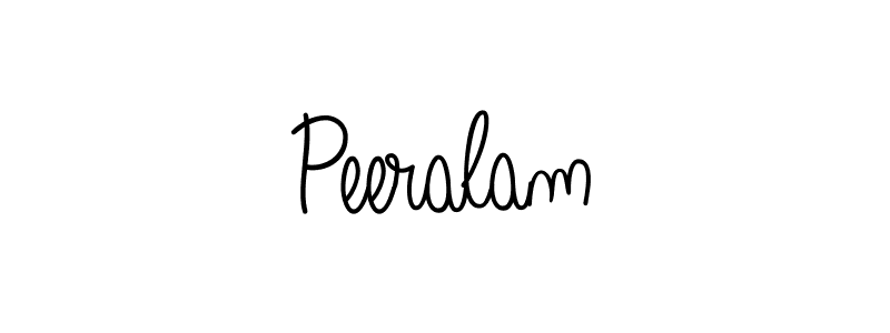 How to make Peeralam name signature. Use Angelique-Rose-font-FFP style for creating short signs online. This is the latest handwritten sign. Peeralam signature style 5 images and pictures png