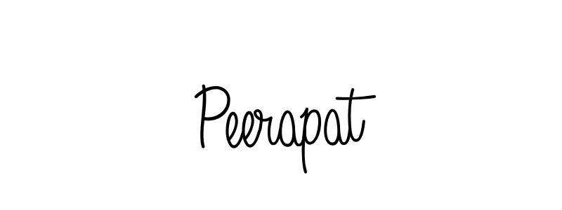 The best way (Angelique-Rose-font-FFP) to make a short signature is to pick only two or three words in your name. The name Peerapat include a total of six letters. For converting this name. Peerapat signature style 5 images and pictures png