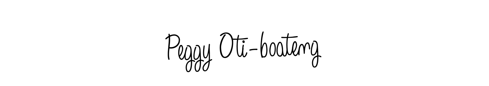 Peggy Oti-boateng stylish signature style. Best Handwritten Sign (Angelique-Rose-font-FFP) for my name. Handwritten Signature Collection Ideas for my name Peggy Oti-boateng. Peggy Oti-boateng signature style 5 images and pictures png