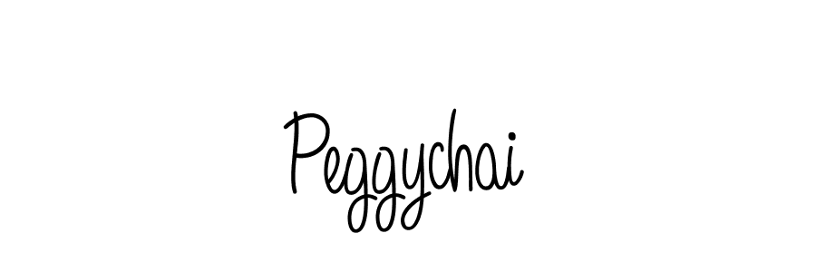 Design your own signature with our free online signature maker. With this signature software, you can create a handwritten (Angelique-Rose-font-FFP) signature for name Peggychai. Peggychai signature style 5 images and pictures png