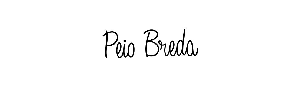 How to make Peio Breda name signature. Use Angelique-Rose-font-FFP style for creating short signs online. This is the latest handwritten sign. Peio Breda signature style 5 images and pictures png