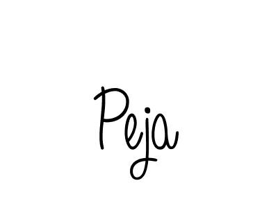 Design your own signature with our free online signature maker. With this signature software, you can create a handwritten (Angelique-Rose-font-FFP) signature for name Peja. Peja signature style 5 images and pictures png