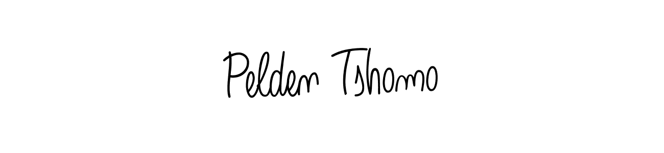 You should practise on your own different ways (Angelique-Rose-font-FFP) to write your name (Pelden Tshomo) in signature. don't let someone else do it for you. Pelden Tshomo signature style 5 images and pictures png