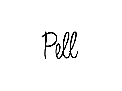 Pell stylish signature style. Best Handwritten Sign (Angelique-Rose-font-FFP) for my name. Handwritten Signature Collection Ideas for my name Pell. Pell signature style 5 images and pictures png