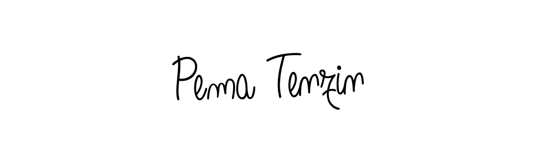 You should practise on your own different ways (Angelique-Rose-font-FFP) to write your name (Pema Tenzin) in signature. don't let someone else do it for you. Pema Tenzin signature style 5 images and pictures png