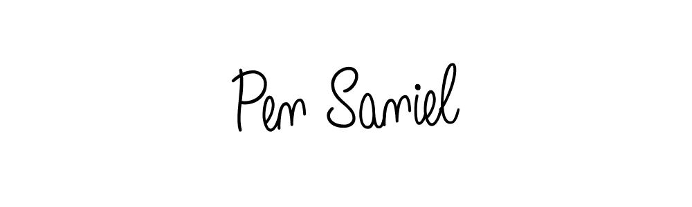 Design your own signature with our free online signature maker. With this signature software, you can create a handwritten (Angelique-Rose-font-FFP) signature for name Pen Saniel. Pen Saniel signature style 5 images and pictures png