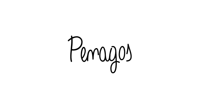 The best way (Angelique-Rose-font-FFP) to make a short signature is to pick only two or three words in your name. The name Penagos include a total of six letters. For converting this name. Penagos signature style 5 images and pictures png