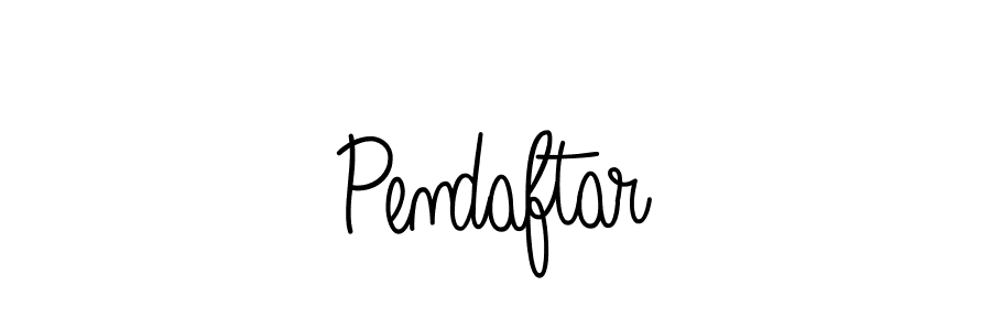 How to make Pendaftar name signature. Use Angelique-Rose-font-FFP style for creating short signs online. This is the latest handwritten sign. Pendaftar signature style 5 images and pictures png