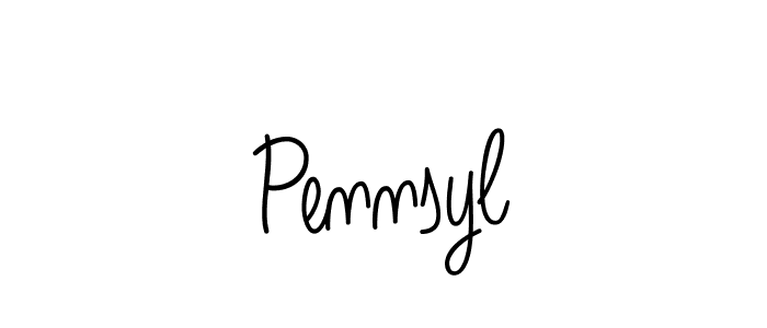 Pennsyl stylish signature style. Best Handwritten Sign (Angelique-Rose-font-FFP) for my name. Handwritten Signature Collection Ideas for my name Pennsyl. Pennsyl signature style 5 images and pictures png