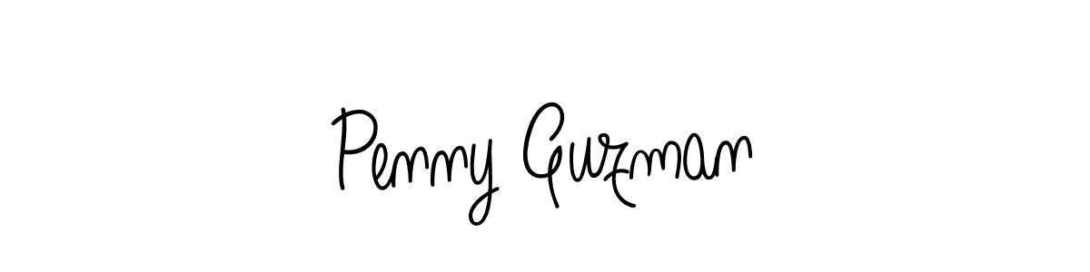 The best way (Angelique-Rose-font-FFP) to make a short signature is to pick only two or three words in your name. The name Penny Guzman include a total of six letters. For converting this name. Penny Guzman signature style 5 images and pictures png