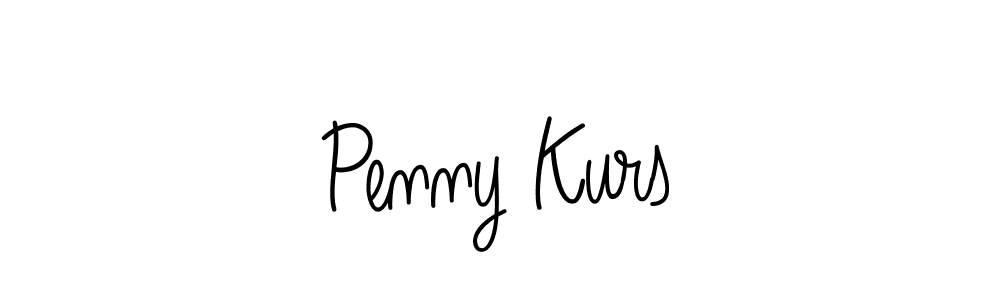 Use a signature maker to create a handwritten signature online. With this signature software, you can design (Angelique-Rose-font-FFP) your own signature for name Penny Kurs. Penny Kurs signature style 5 images and pictures png