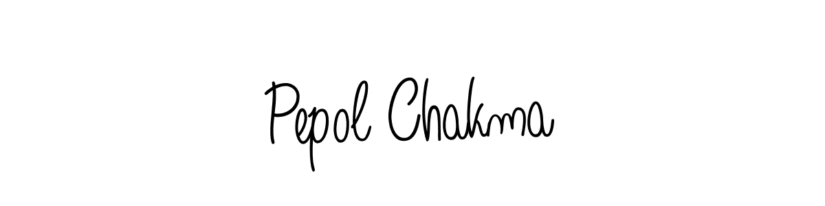 Use a signature maker to create a handwritten signature online. With this signature software, you can design (Angelique-Rose-font-FFP) your own signature for name Pepol Chakma. Pepol Chakma signature style 5 images and pictures png