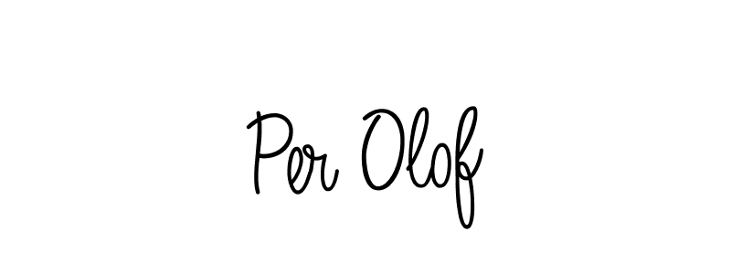 Use a signature maker to create a handwritten signature online. With this signature software, you can design (Angelique-Rose-font-FFP) your own signature for name Per Olof. Per Olof signature style 5 images and pictures png