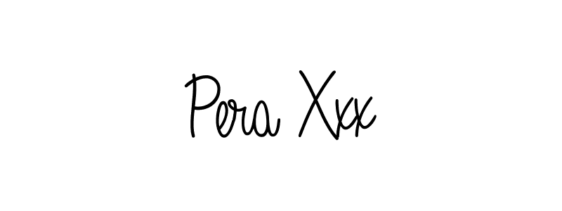 Make a beautiful signature design for name Pera Xxx. With this signature (Angelique-Rose-font-FFP) style, you can create a handwritten signature for free. Pera Xxx signature style 5 images and pictures png
