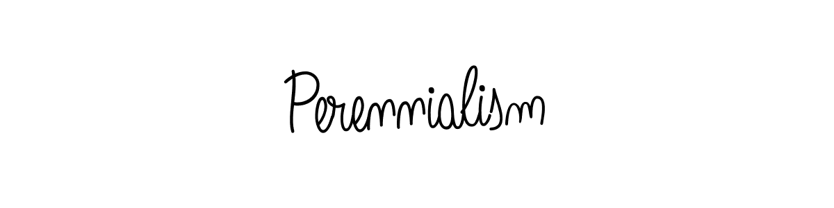 Use a signature maker to create a handwritten signature online. With this signature software, you can design (Angelique-Rose-font-FFP) your own signature for name Perennialism. Perennialism signature style 5 images and pictures png