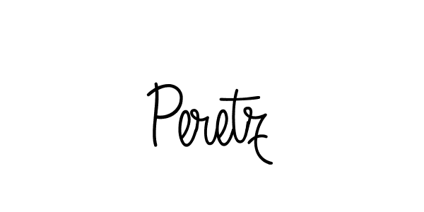 Use a signature maker to create a handwritten signature online. With this signature software, you can design (Angelique-Rose-font-FFP) your own signature for name Peretz. Peretz signature style 5 images and pictures png