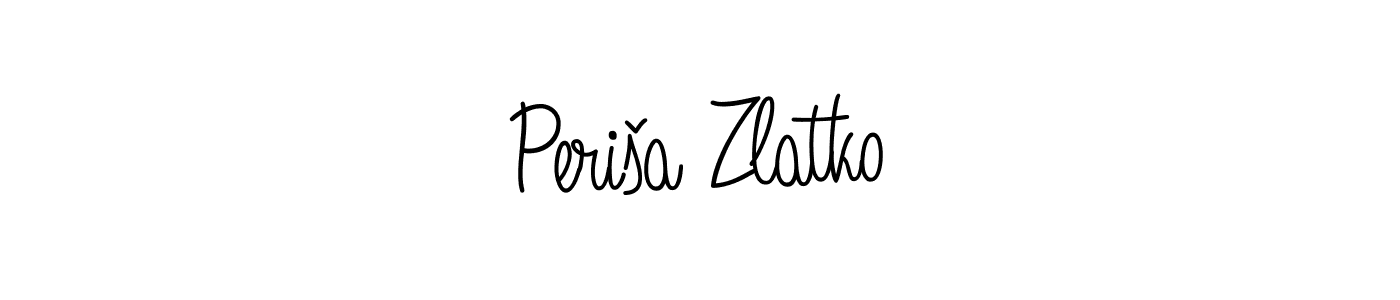 Make a beautiful signature design for name Periša Zlatko. With this signature (Angelique-Rose-font-FFP) style, you can create a handwritten signature for free. Periša Zlatko signature style 5 images and pictures png